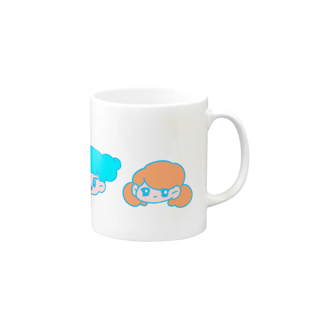 NEXT TIMEのキューティースリー＠pashiri Mug :right side of the handle