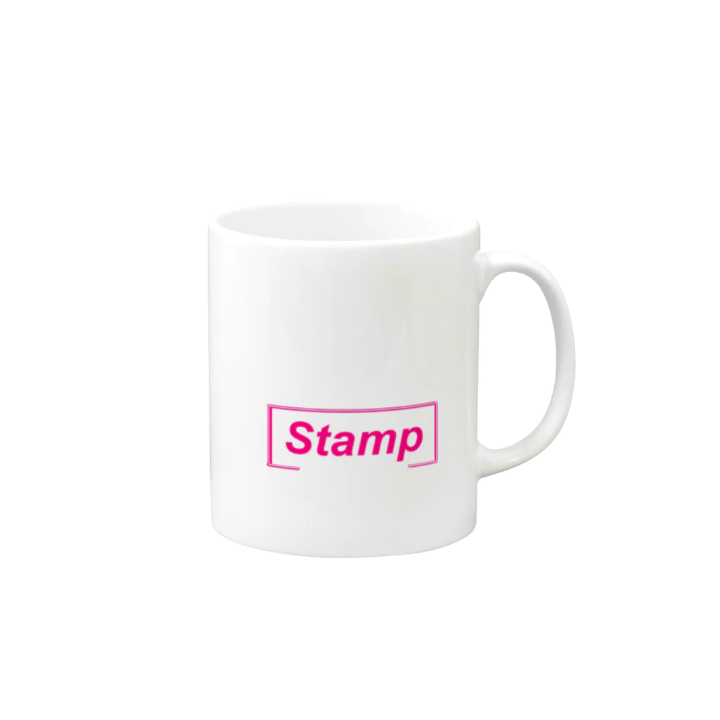 2step_by_JrのStamp Mug :right side of the handle
