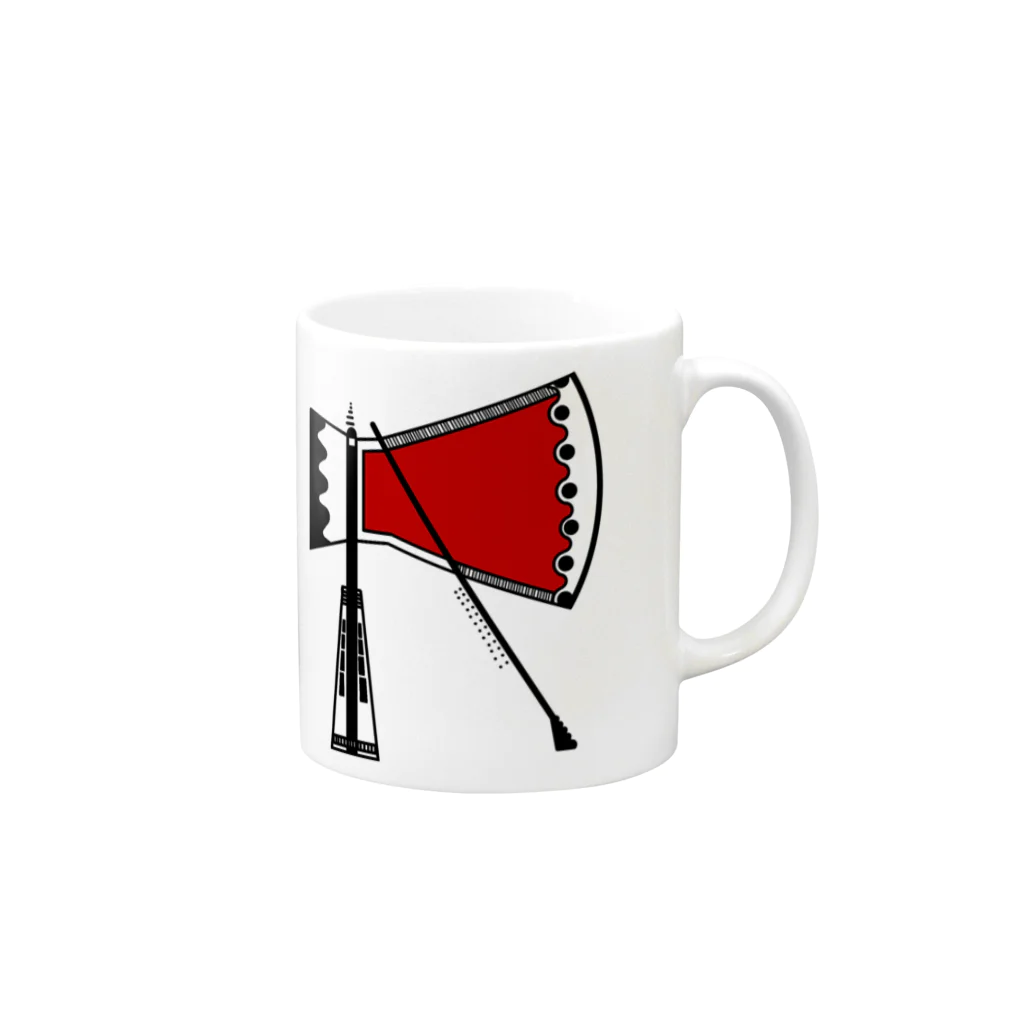 ふらっぺ1028のR Mug :right side of the handle