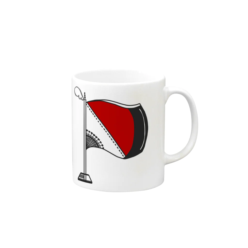 ふらっぺ1028のP Mug :right side of the handle