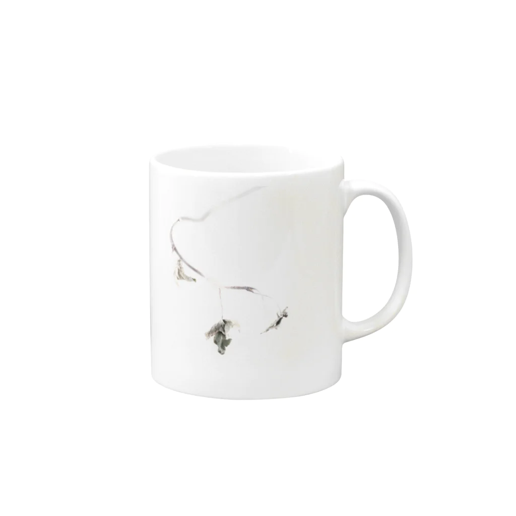 2nd プラハのleaves Mug :right side of the handle