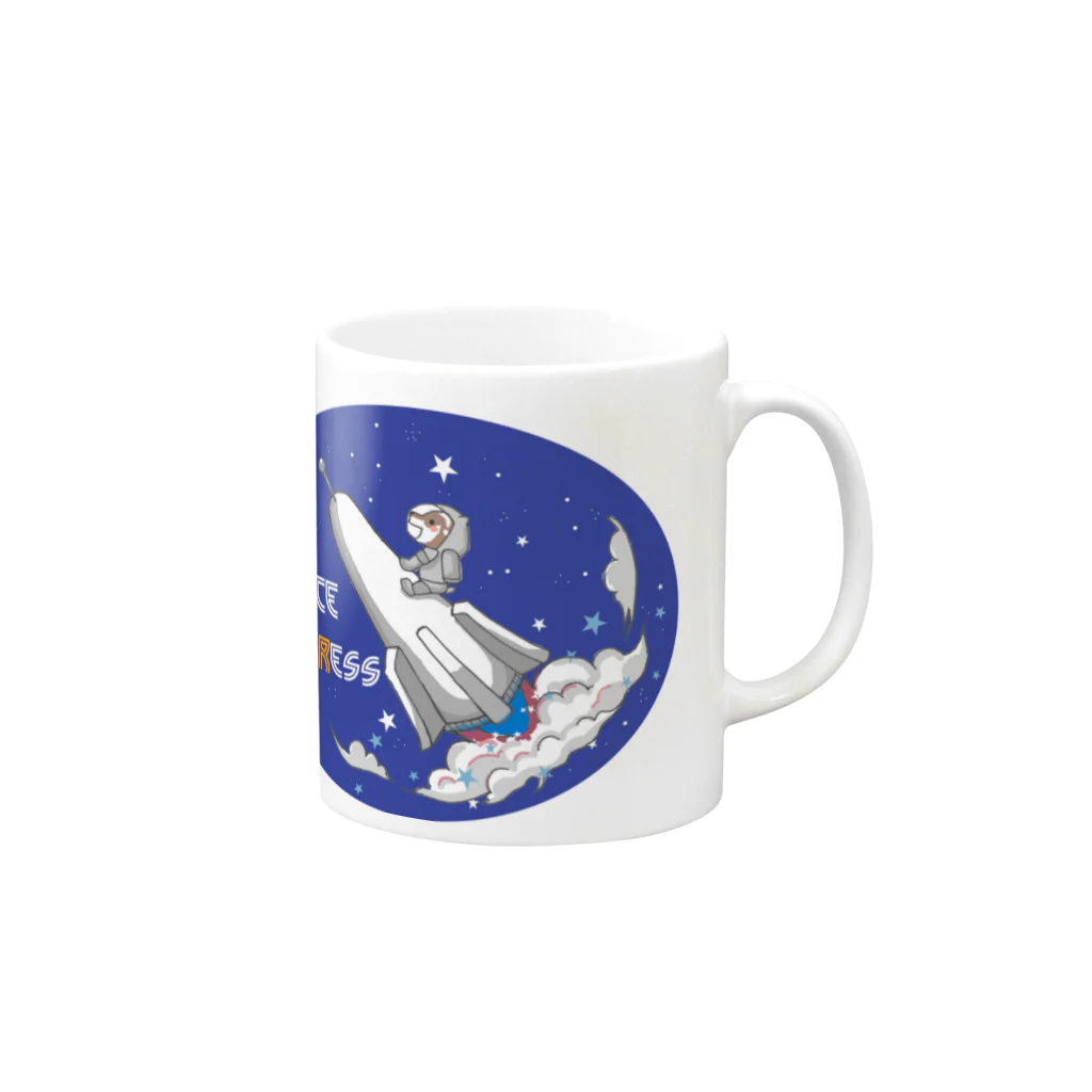 こうらえな(iceeye)のスペース Mug :right side of the handle