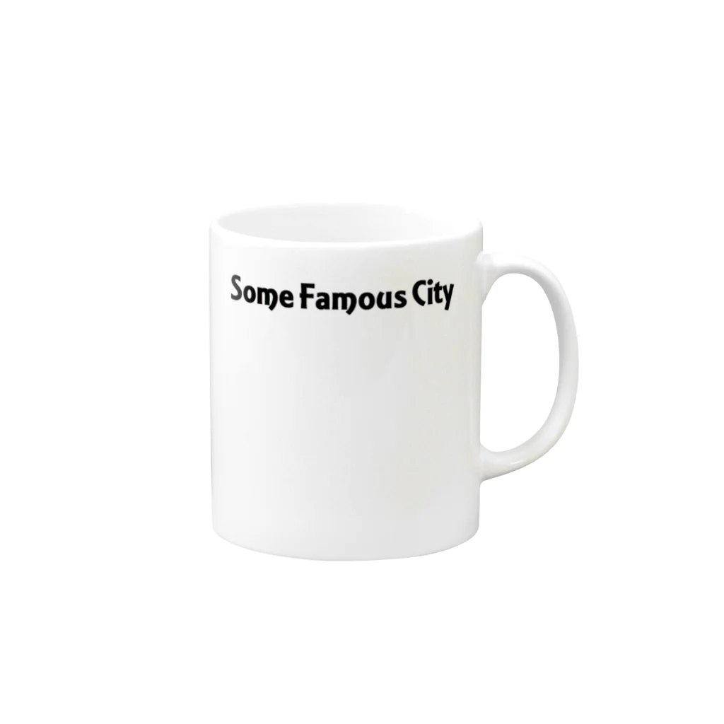 06045のSome Famous City マグカップの取っ手の右面