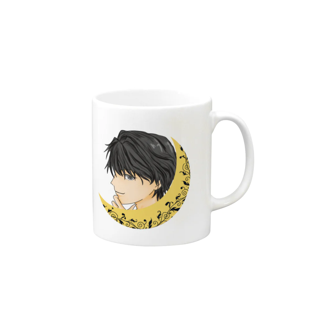 勇気を与えるつきのうた🌝のつきのうたメインアイコン Mug :right side of the handle