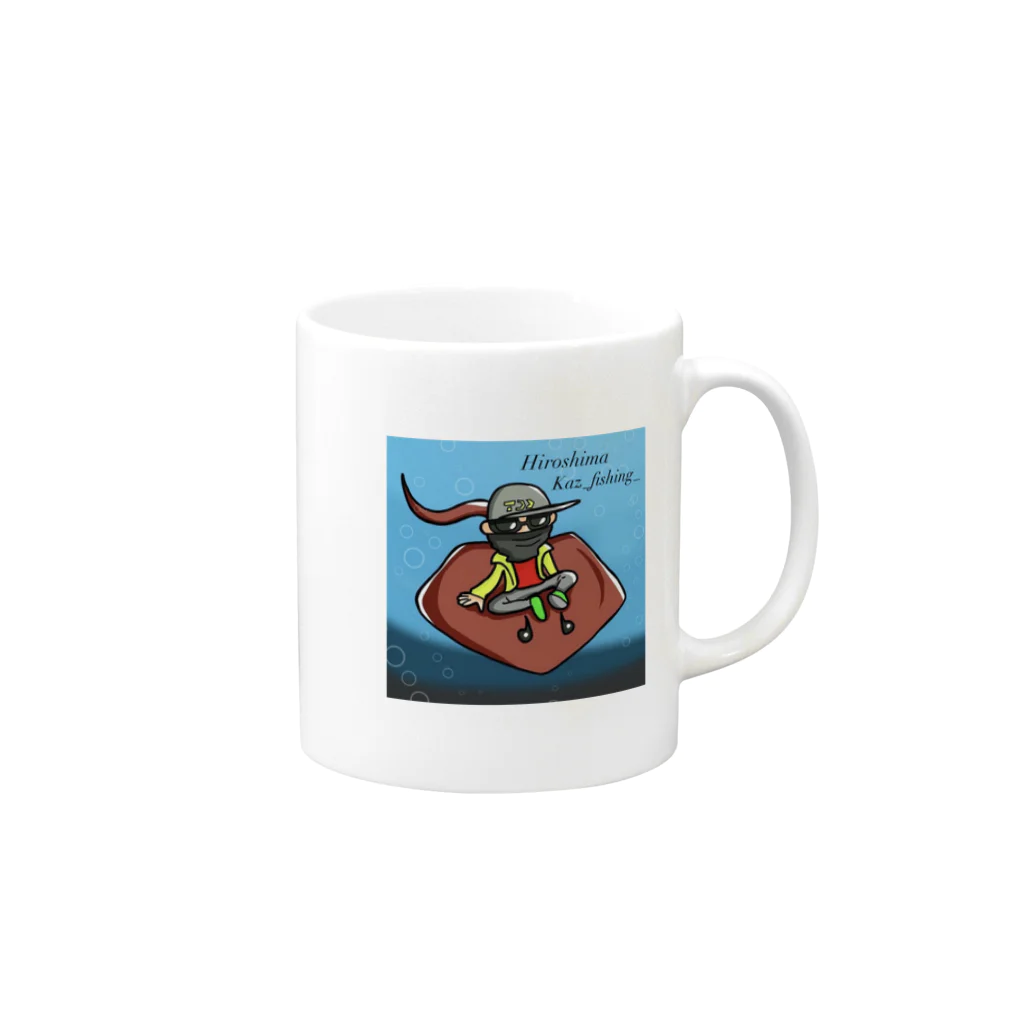 KazのKaz_fishing_オリジナルグッズ Mug :right side of the handle