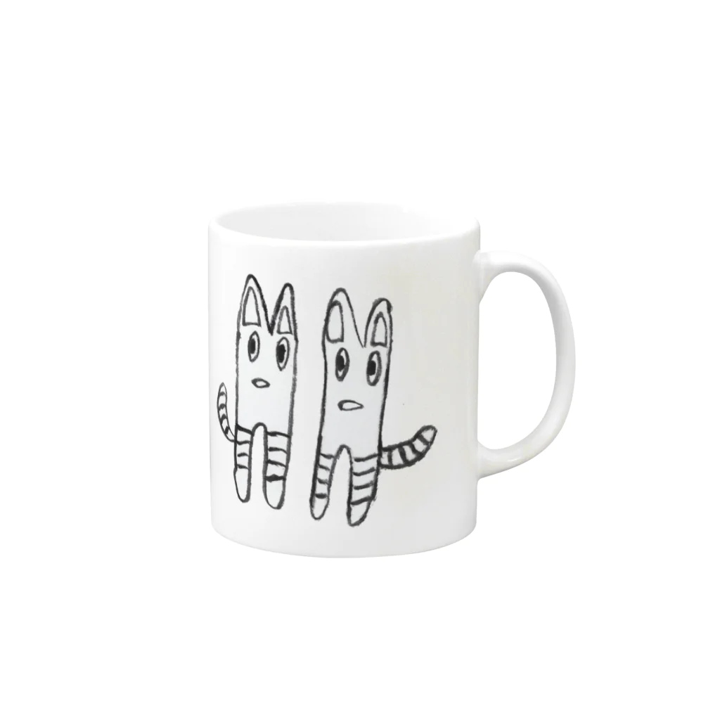 FutaseKuroのねこず Mug :right side of the handle