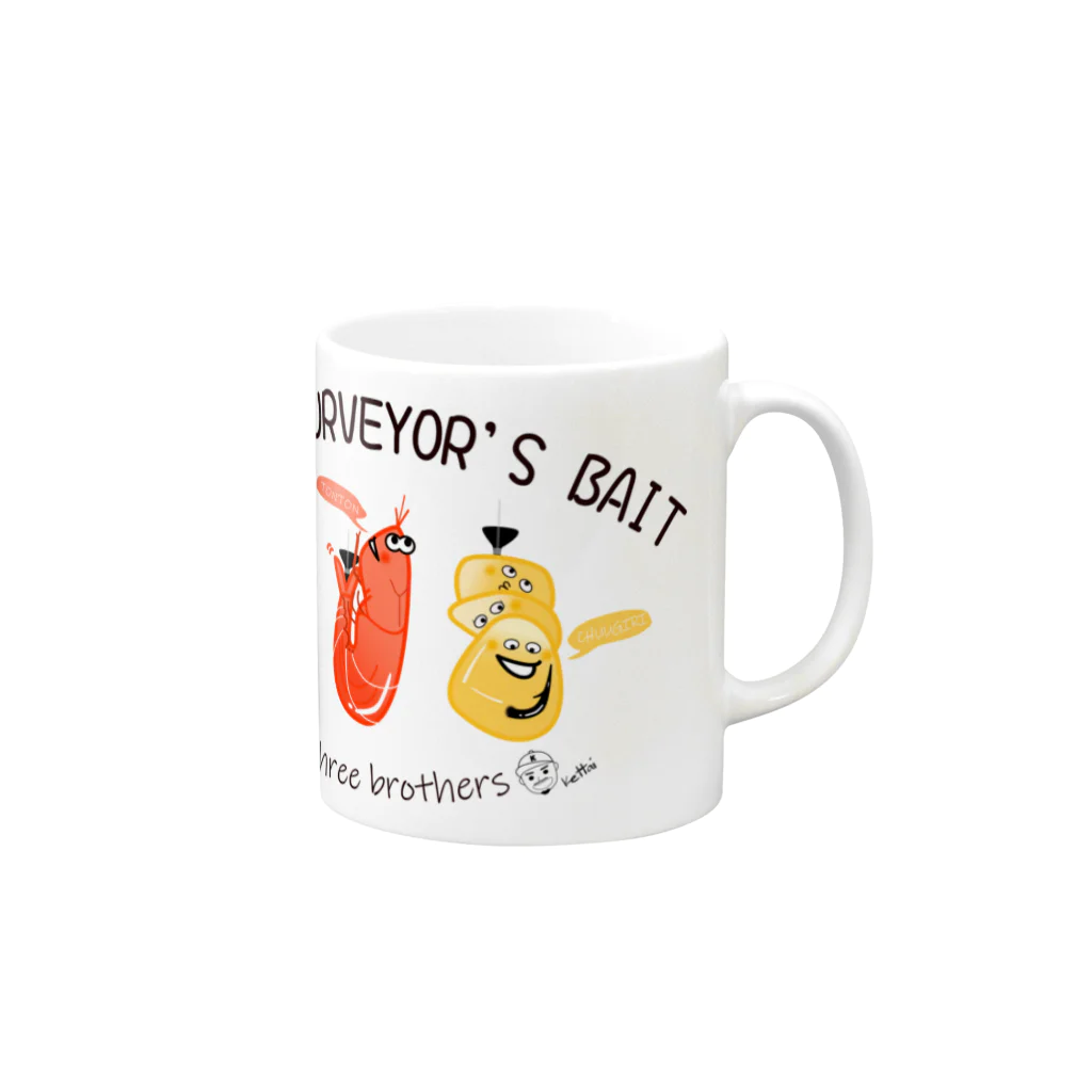 けったいなお店のPurveyor to CHINU~かかり釣り~ Mug :right side of the handle