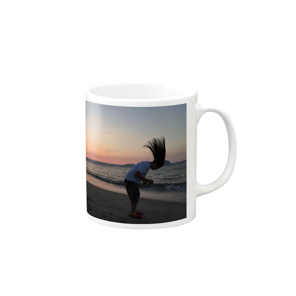 トミー富岡 『Ju!chu!SaySun』のsea side tommytomioka Mug :right side of the handle