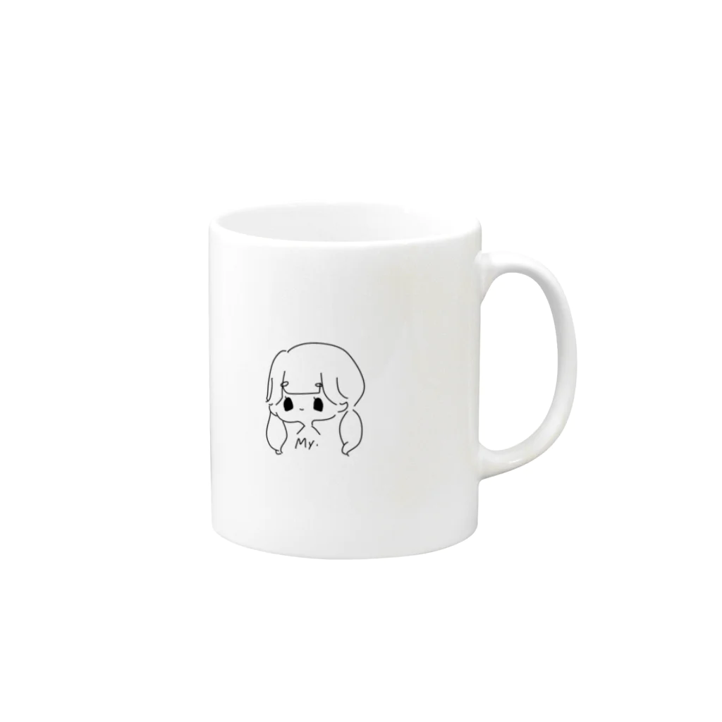 NEXT TIMEの【家族コップ】私のコップ@komugi Mug :right side of the handle