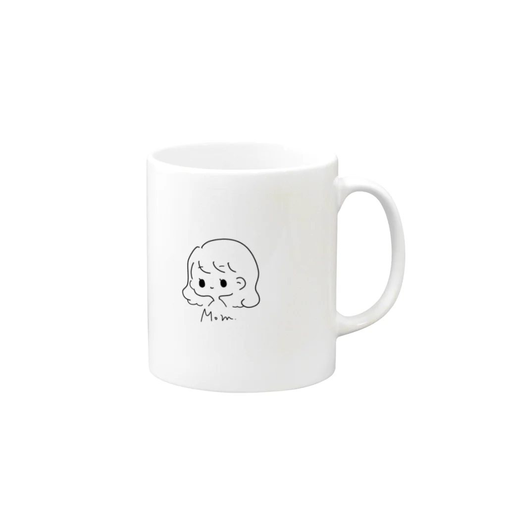 NEXT TIMEの【家族コップ】ママのコップ@komugi Mug :right side of the handle