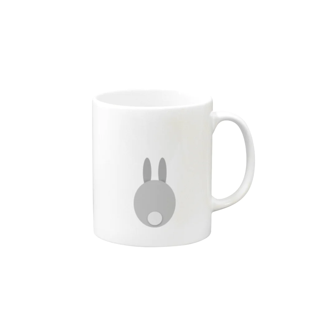 rabbiのうざぎのテール - rabbit tail Mug :right side of the handle