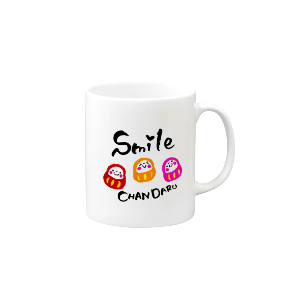 CHANDARUのちゃんだる Mug :right side of the handle