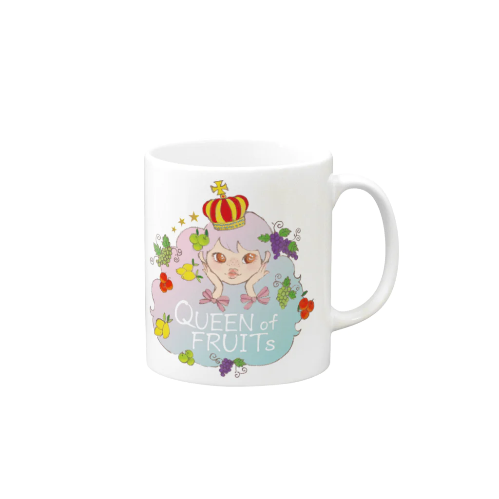 nanatitchのqueen of fruits Mug :right side of the handle