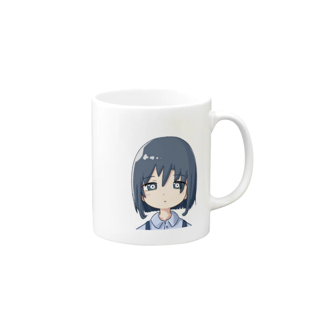 佐酒見 めいのめいちゃん Mug :right side of the handle