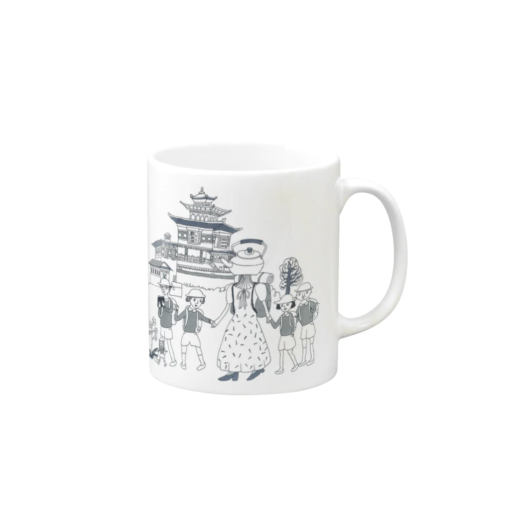 uchidayukkiのヤカン先生 Mug :right side of the handle