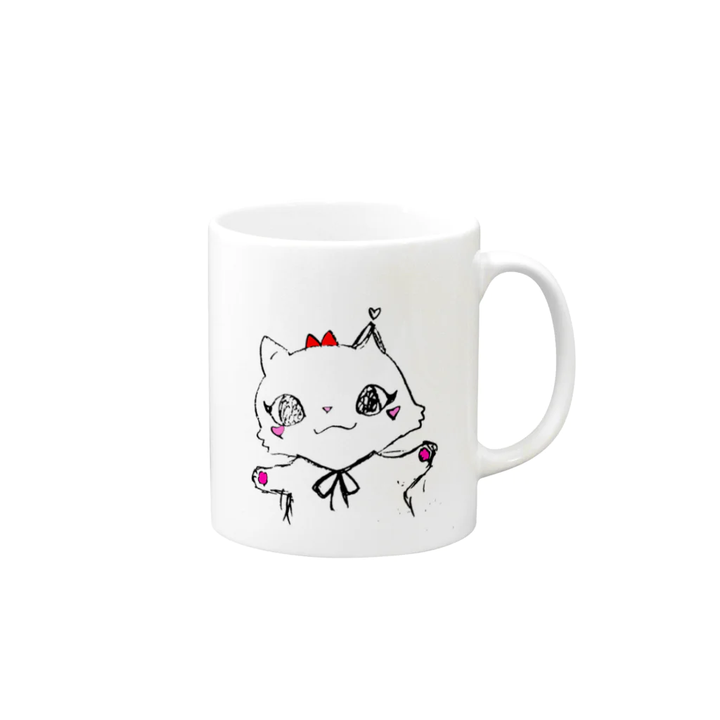 ami1729のあみ猫 Mug :right side of the handle