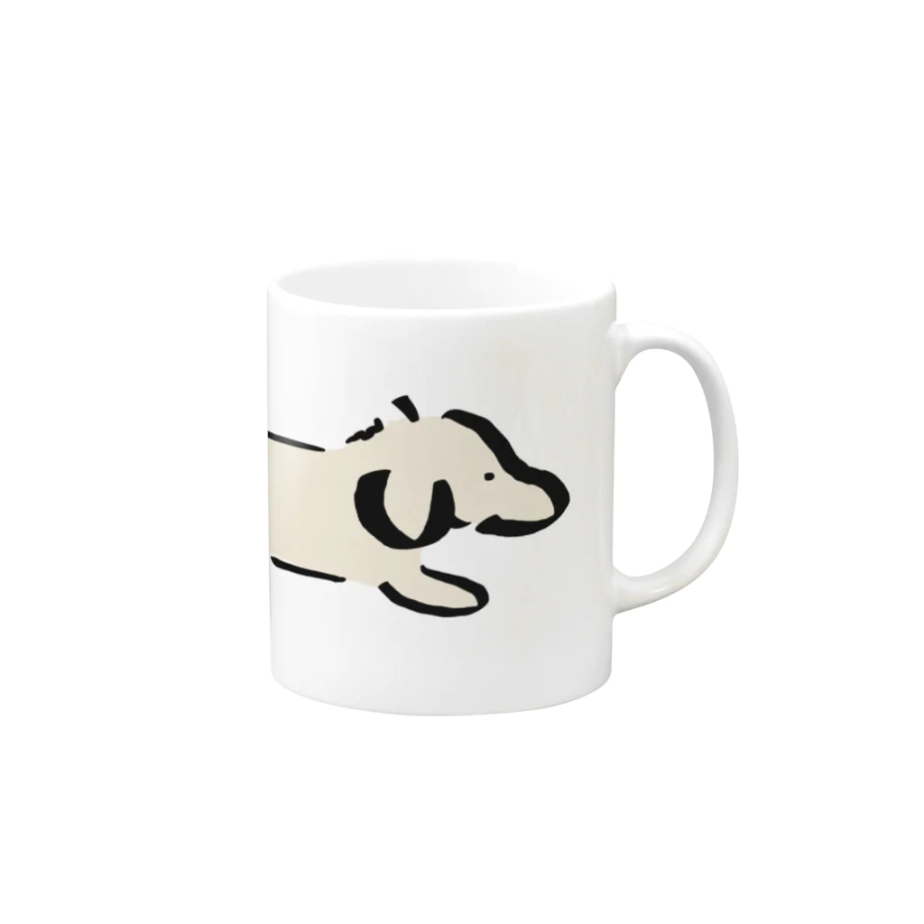 Leicamataのながい犬マグ Mug :right side of the handle