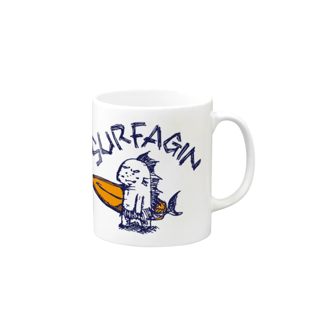 YasuのSurfagin Mug :right side of the handle