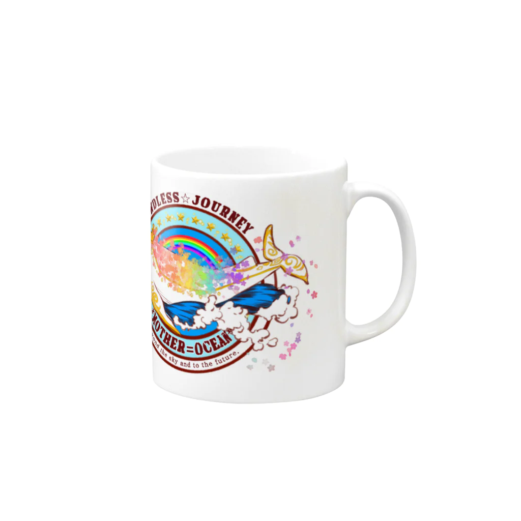 EndlessJhurneyのMother=Ocean Mug :right side of the handle