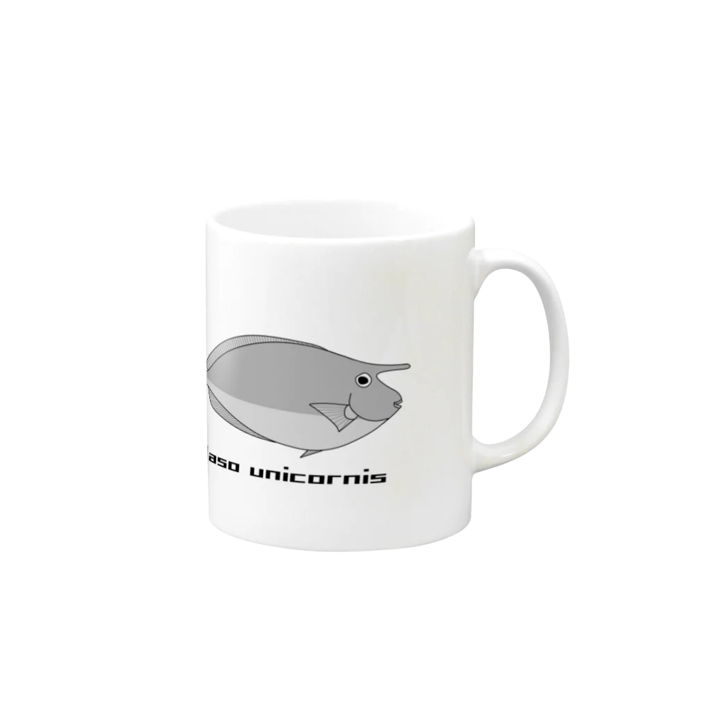 mihuneのテングハギ Mug :right side of the handle