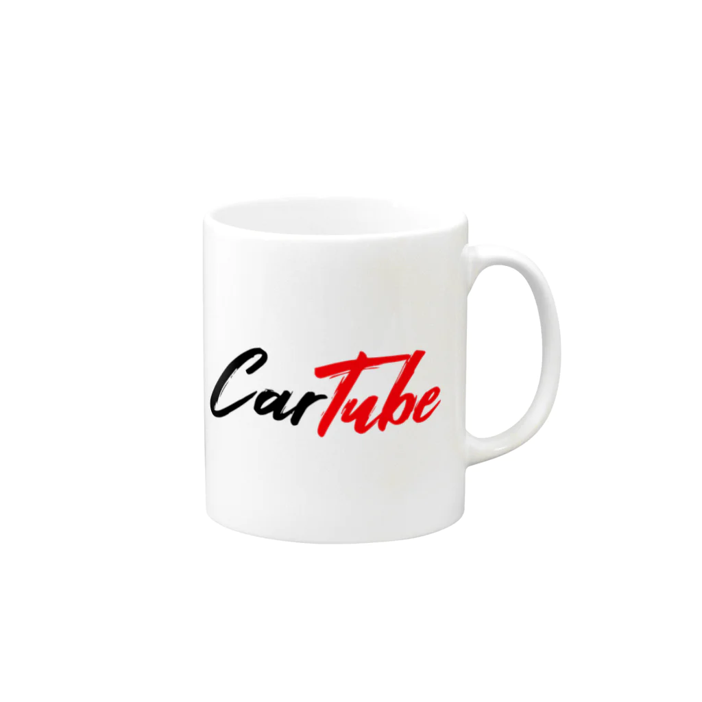 新車購入アドバンスチャンネル【CarTube】のCarTube（赤黒） Mug :right side of the handle