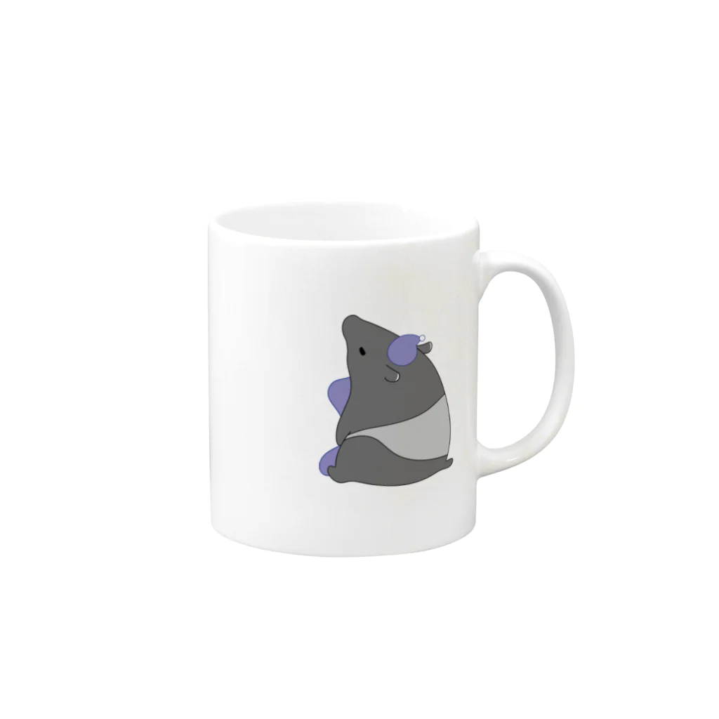 URANOSの夜更かしバクくん Mug :right side of the handle