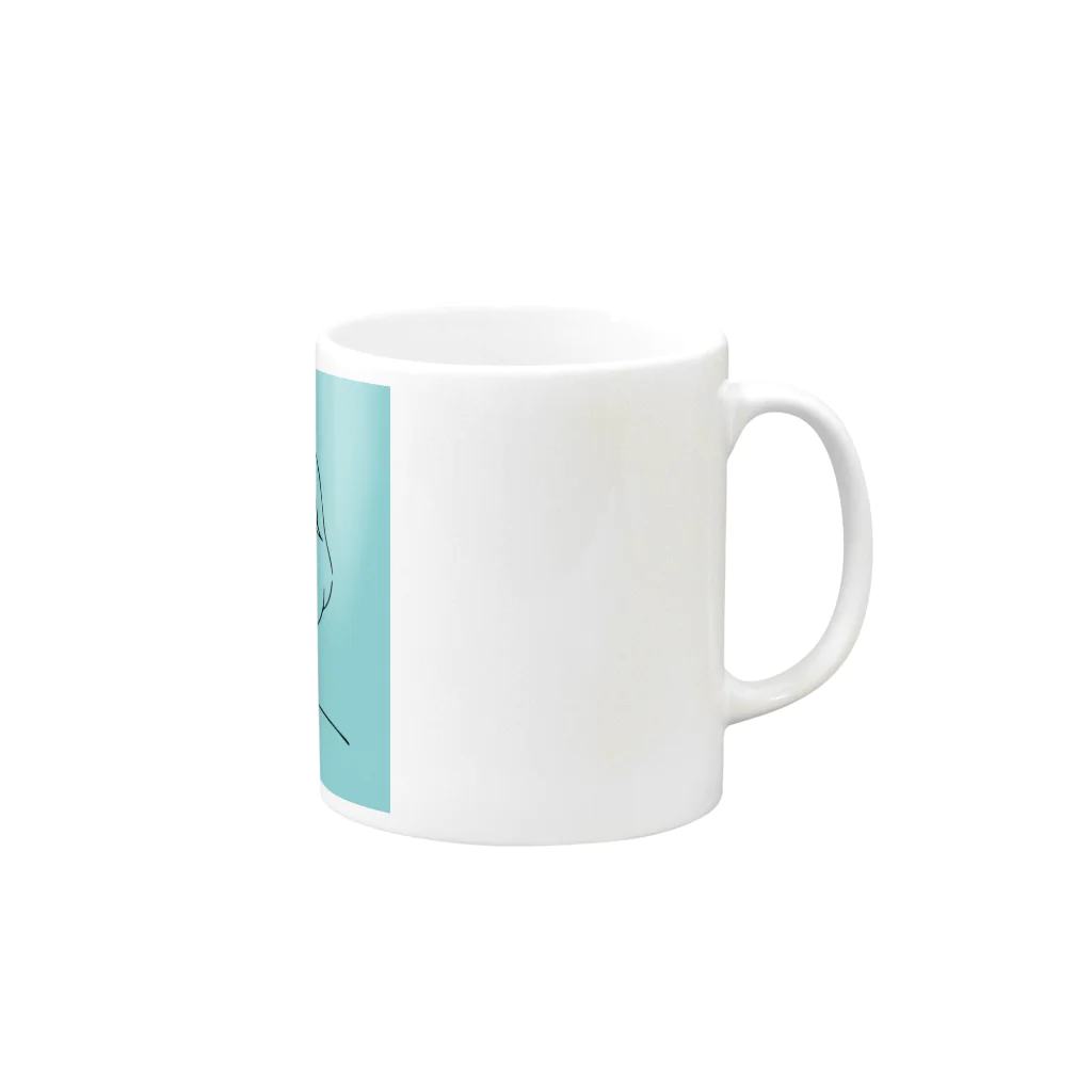 存在がミュート official storeの存在がみゅと Mug :right side of the handle