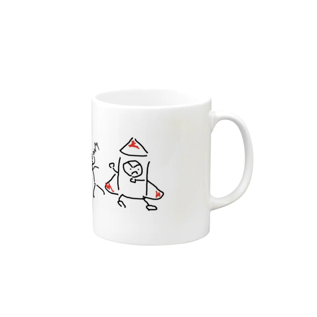 しょっぷのロケットパンチ Mug :right side of the handle