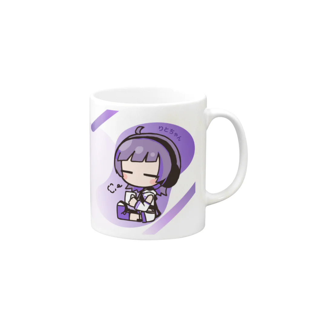 TSC 公式のいちくんりとちゃんオリジナルマグカップ Mug :right side of the handle