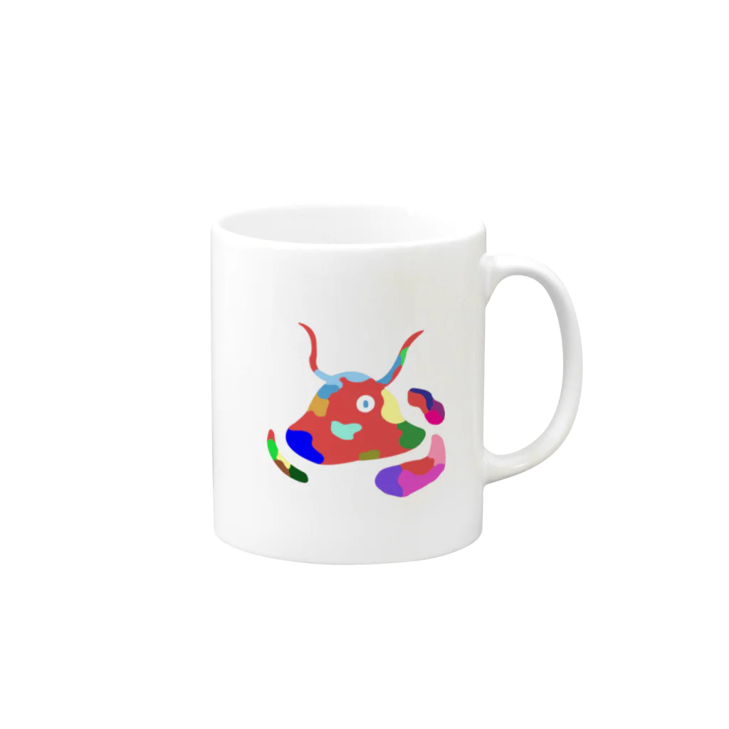 ネクストのアートスライムのpaints Mug :right side of the handle