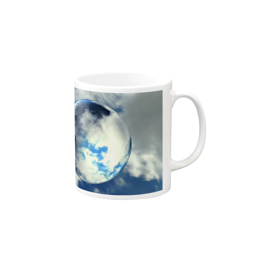 IJ Factoryの水球 Mug :right side of the handle