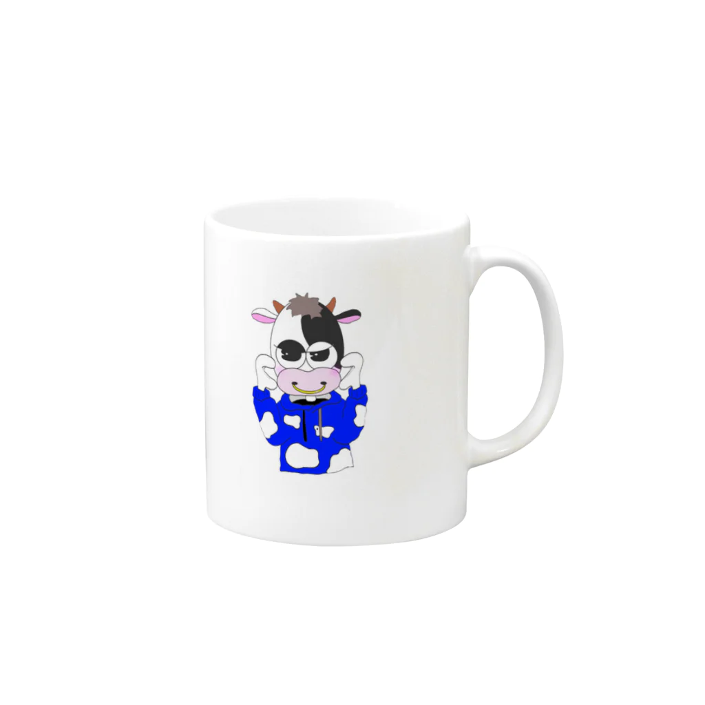 イラストのうっしー Mug :right side of the handle