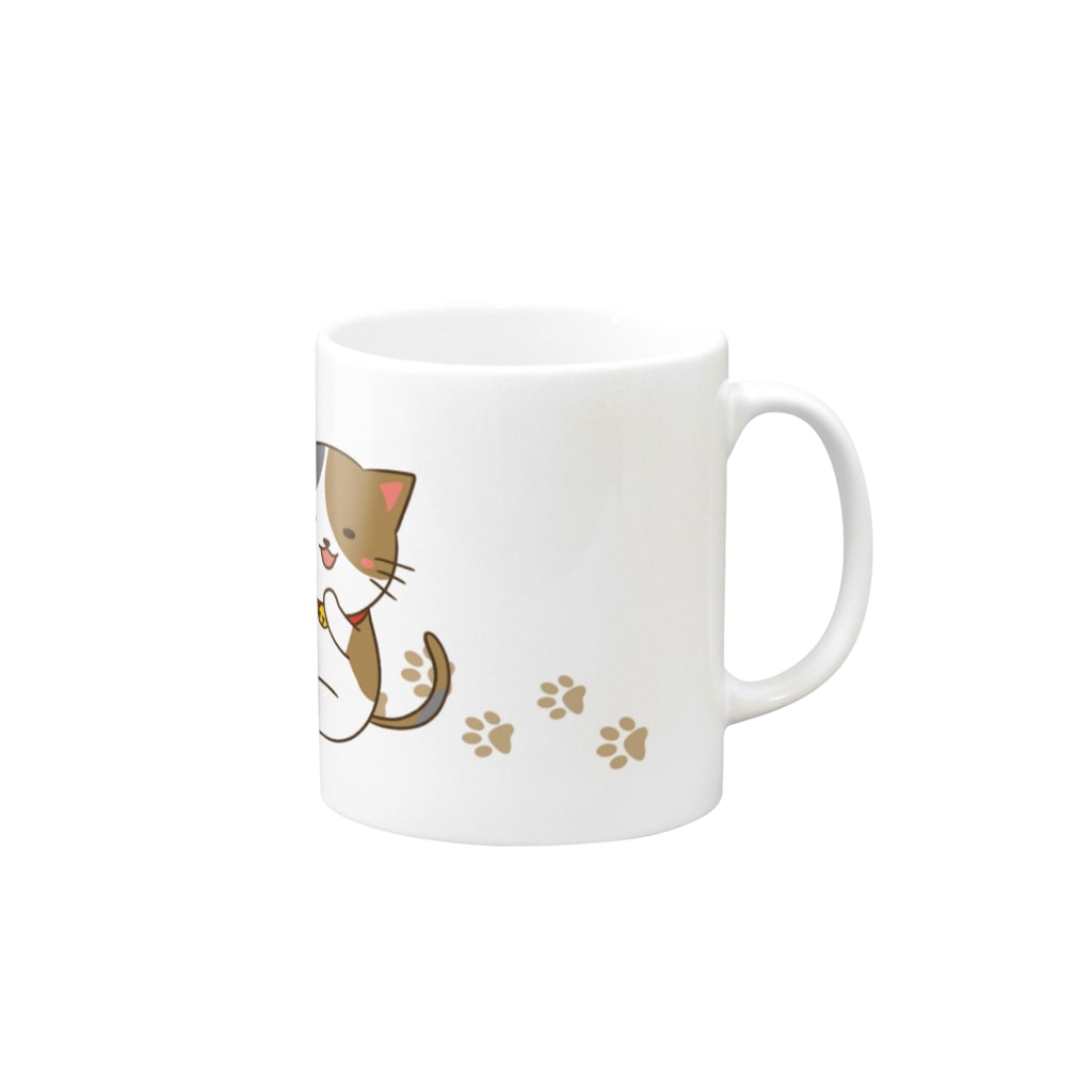 cana@ぶたさんと韓国語の猫さんず Mug :right side of the handle
