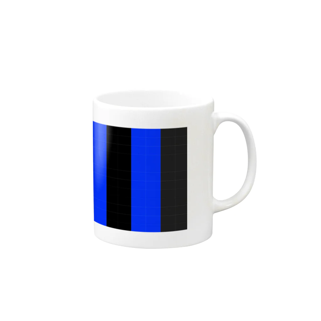 きよとのストライプ Mug :right side of the handle