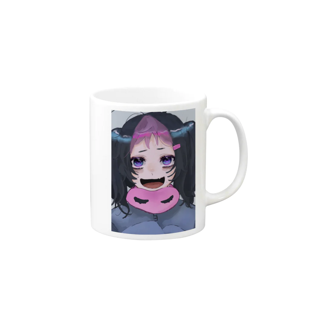 海野ごま子。のすいみんちゃん Mug :right side of the handle