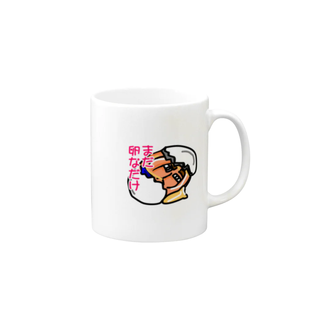 きゃらをの世界のまだ卵なだけ Mug :right side of the handle