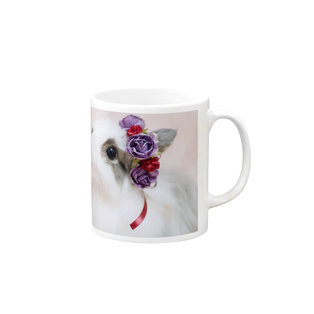 melominのジャージーウーリーのめるちゃん Mug :right side of the handle