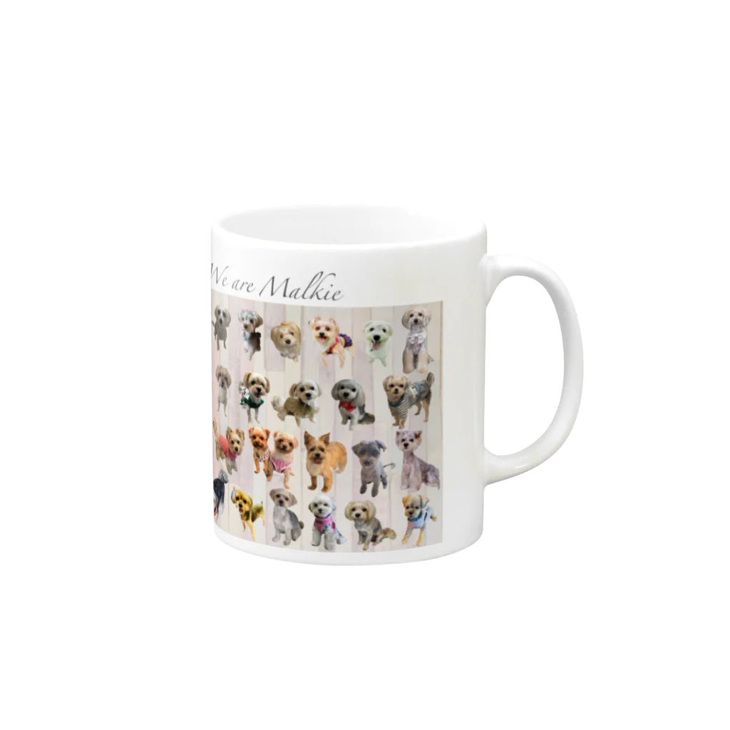 LiLunaのWe are Malkie Mug :right side of the handle