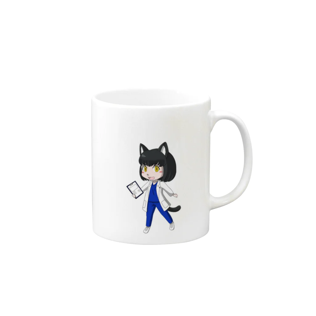 日向あおいのにゃん。 Mug :right side of the handle