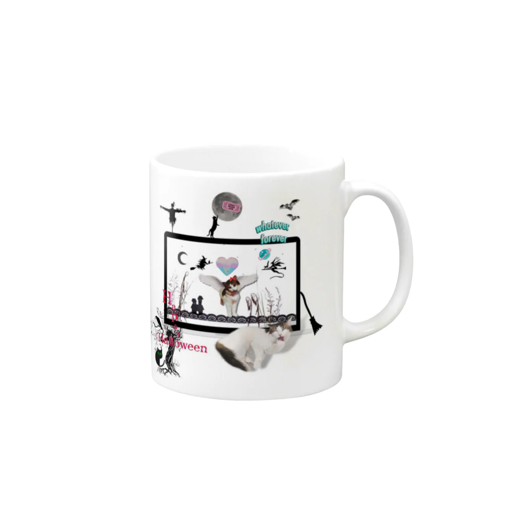 𝙈𝙊𝙈𝙊'𝙨 𝙎𝙝𝙤𝙥のHappy Halloween #03 Mug :right side of the handle