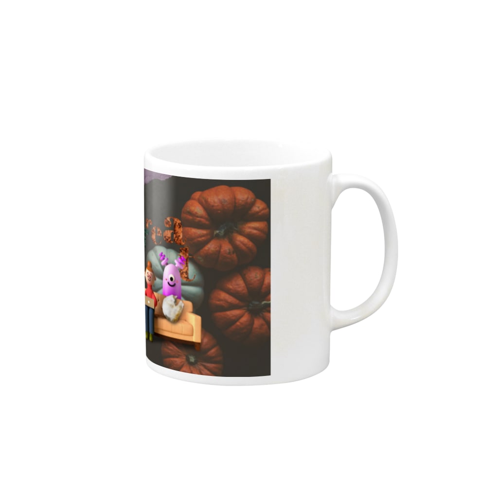 𝙈𝙊𝙈𝙊'𝙨 𝙎𝙝𝙤𝙥のHappy Halloween #05 Mug :right side of the handle