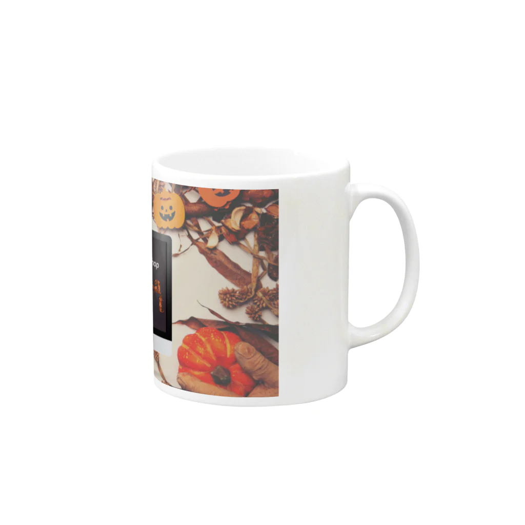 𝙈𝙊𝙈𝙊'𝙨 𝙎𝙝𝙤𝙥のHappy Halloween #06 Mug :right side of the handle