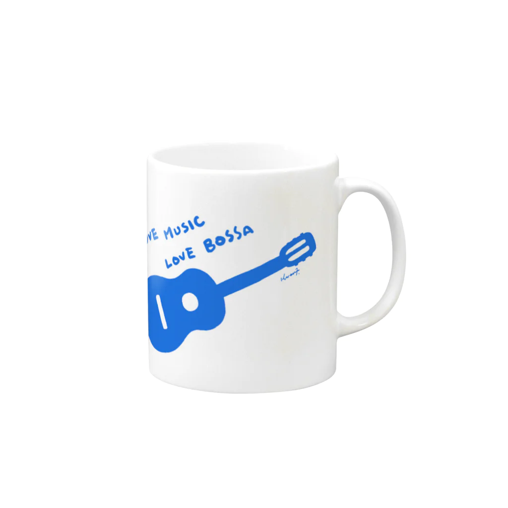 Karen's shopのLove Bossa mag Mug :right side of the handle