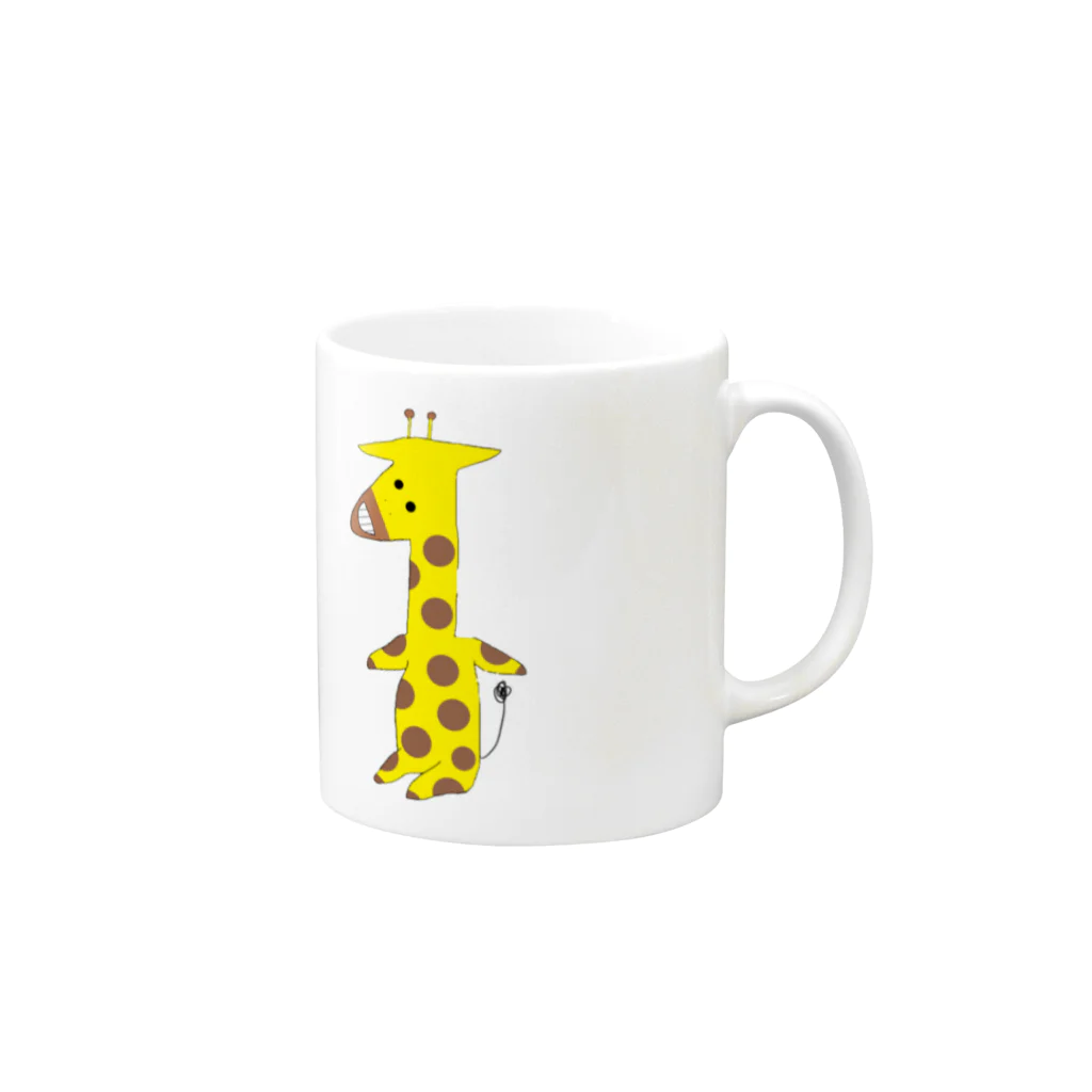 きりんのきりんマグカップ Mug :right side of the handle