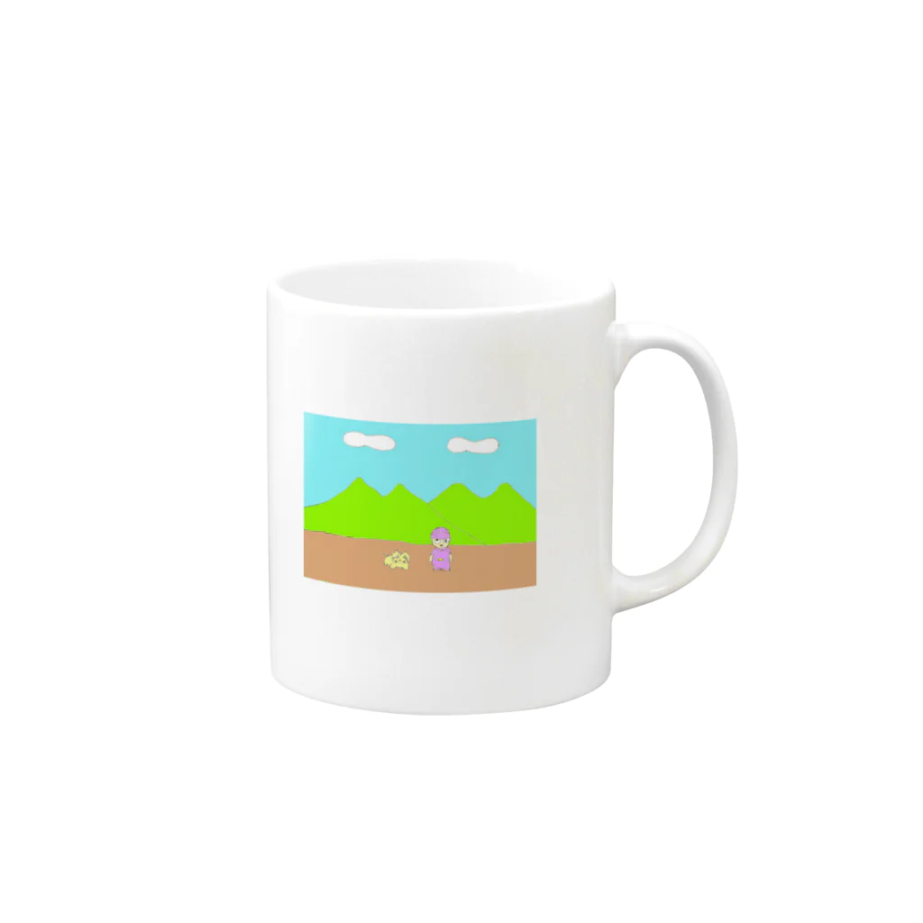 mattgamののんびりクエスト第一話 Mug :right side of the handle