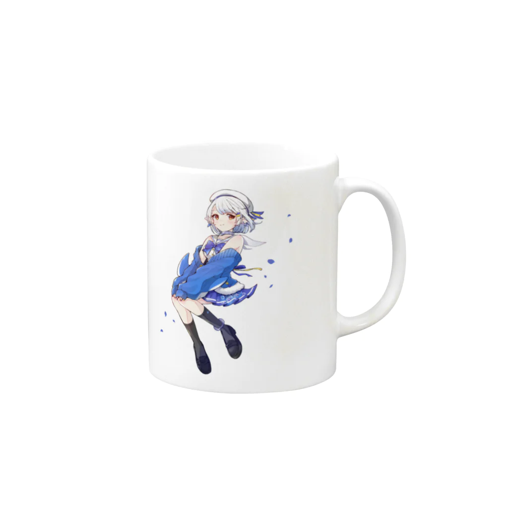 細波いるか出張所の細波いるかグッズ 02 Mug :right side of the handle