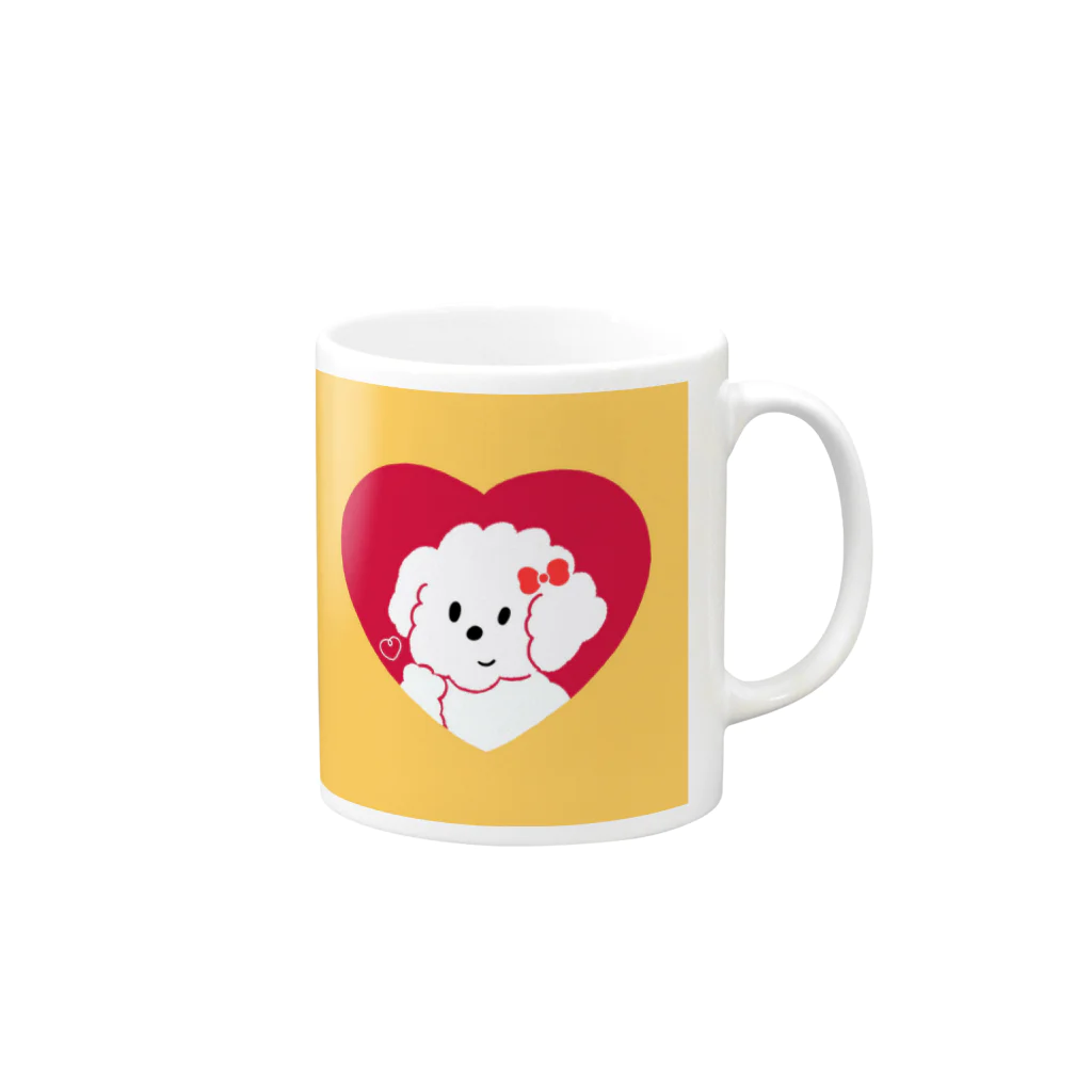 わたしのshopのワンコのマリちゃん Mug :right side of the handle