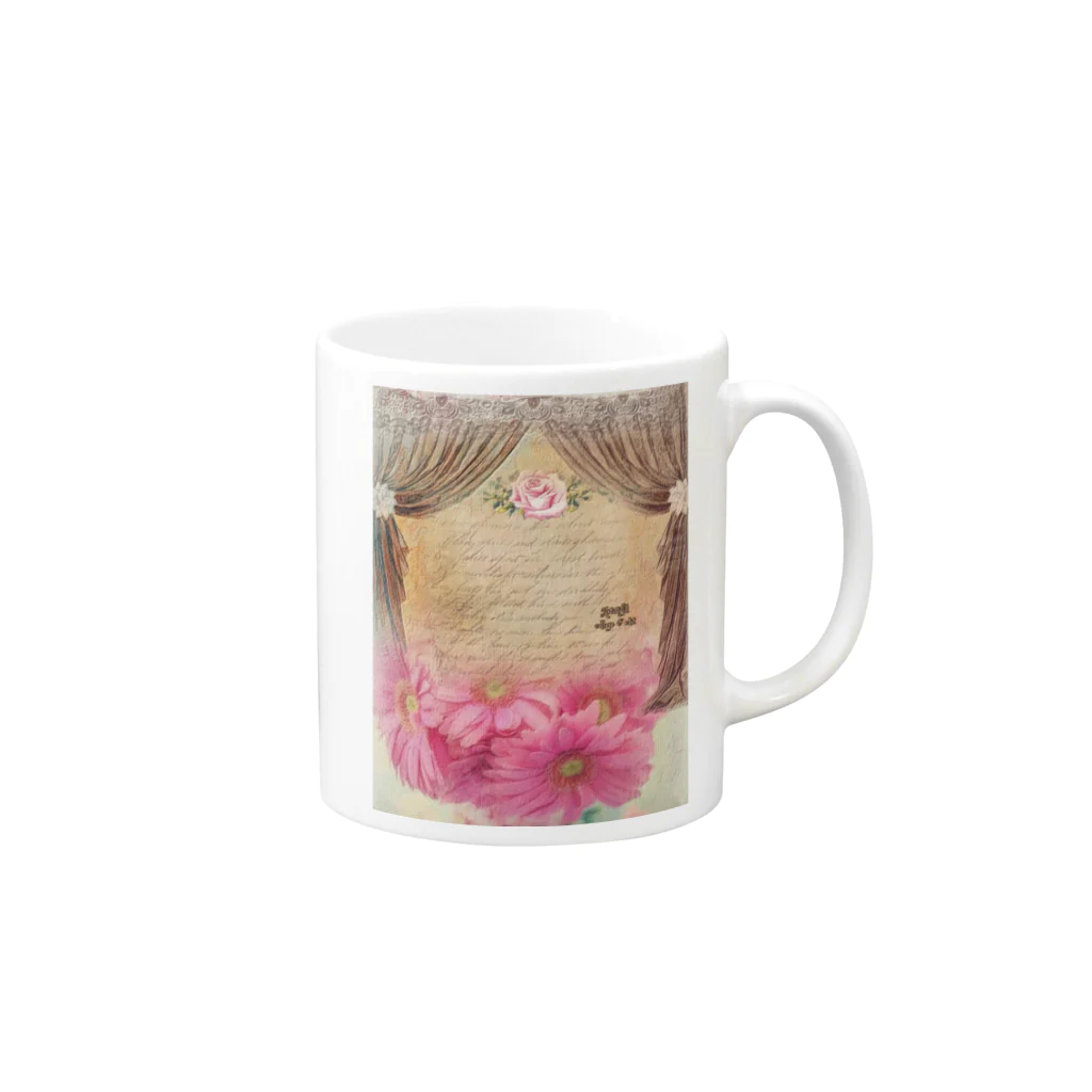 【ホラー専門店】ジルショップの絵画風プリンセスルーム Mug :right side of the handle