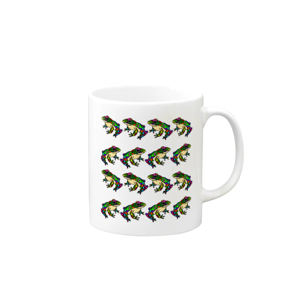 TARORIMOのキモ洒落ガエル マグカップの取っ手の右面