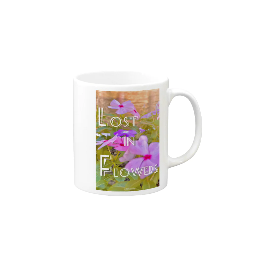 ┈︎ヒイラギ ┈︎のLost in Flowers. Mug :right side of the handle